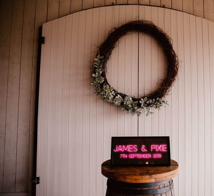 Personalised Neon Wedding Sign