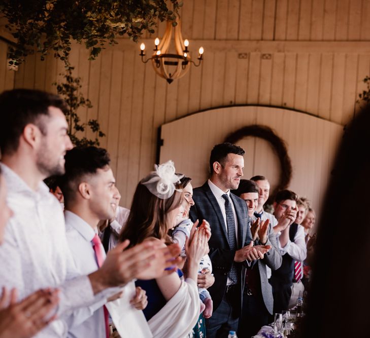 Guests Enjoy Wedding Speeches