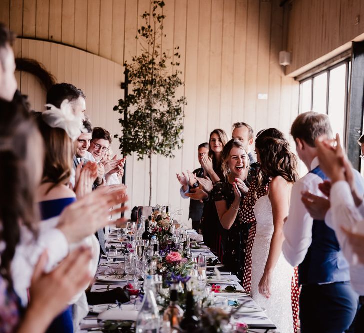 Guests Enjoy Wedding Speeches