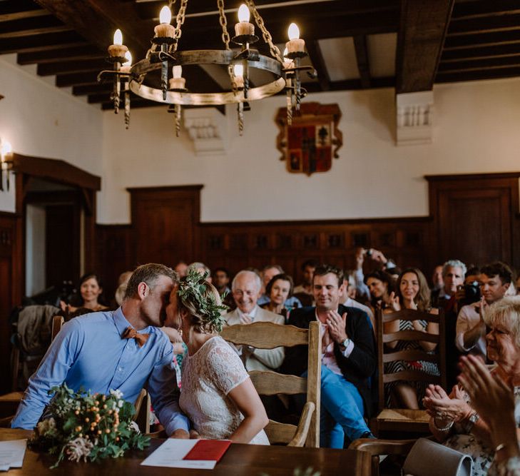 Getting Married In France // Legal Ceremony At Local Mairie // Planning &amp; Styling By French Bague-ette // Image By Marine Marques