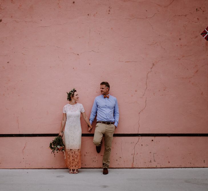 Ombre Wedding Dress By Maje // Getting Married In France // Legal Ceremony At Local Mairie // Planning &amp; Styling By French Bague-ette // Image By Marine Marques