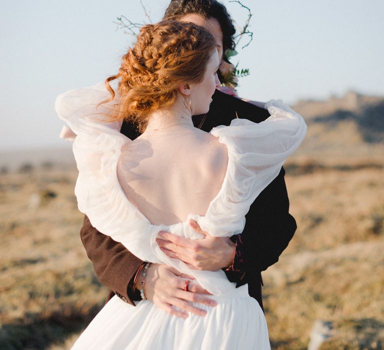 Poldark Inspired Wedding In Cornwall With Celtic Influences Dress By Ailsa Munro And Images From The Salt &amp; Sea Photography Co.