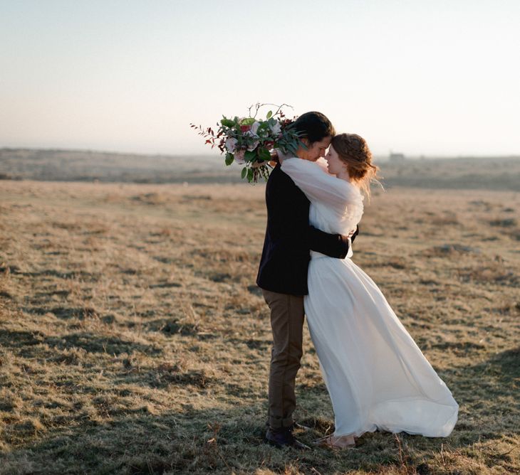 Poldark Inspired Wedding In Cornwall With Celtic Influences Dress By Ailsa Munro And Images From The Salt &amp; Sea Photography Co.