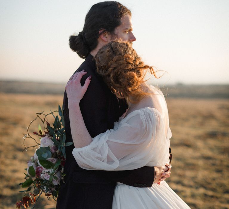 Poldark Inspired Wedding In Cornwall With Celtic Influences Dress By Ailsa Munro And Images From The Salt &amp; Sea Photography Co.