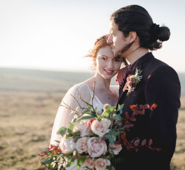 Poldark Inspired Wedding In Cornwall With Celtic Influences Dress By Ailsa Munro And Images From The Salt &amp; Sea Photography Co.