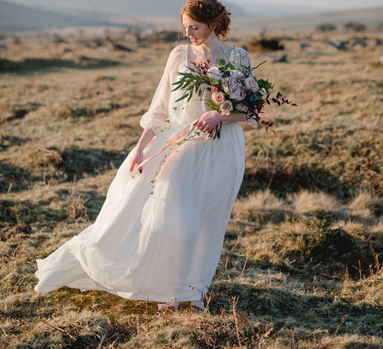 Poldark Inspired Wedding In Cornwall With Celtic Influences Dress By Ailsa Munro And Images From The Salt &amp; Sea Photography Co.