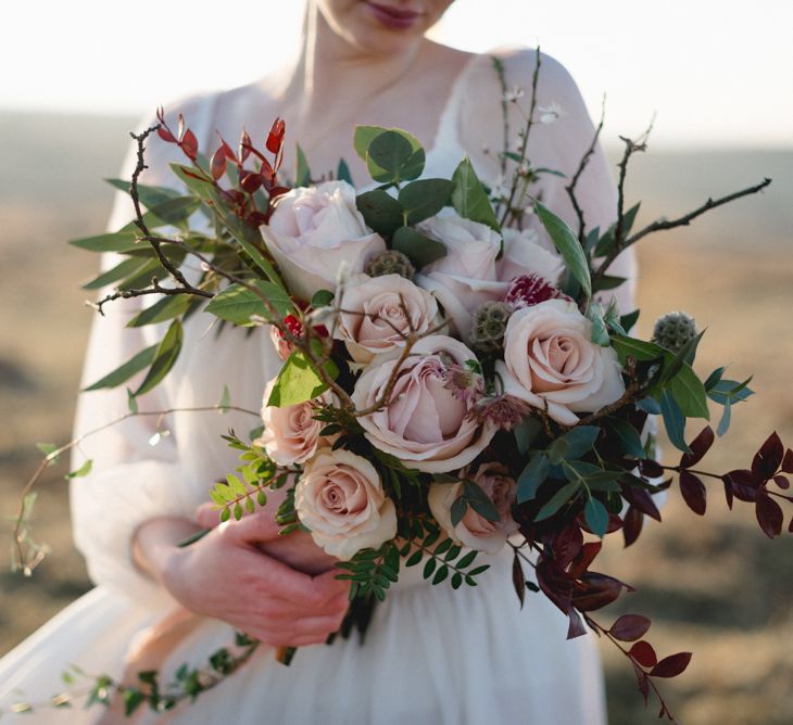 Poldark Inspired Wedding In Cornwall With Celtic Influences Dress By Ailsa Munro And Images From The Salt &amp; Sea Photography Co.