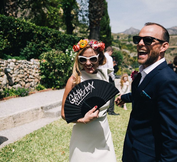 Bride in Flower Crown // Images By Travers And Brown