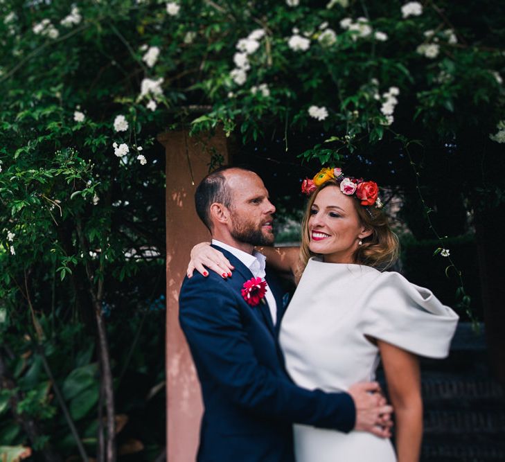 Bride in Flower Crown // Images By Travers And Brown