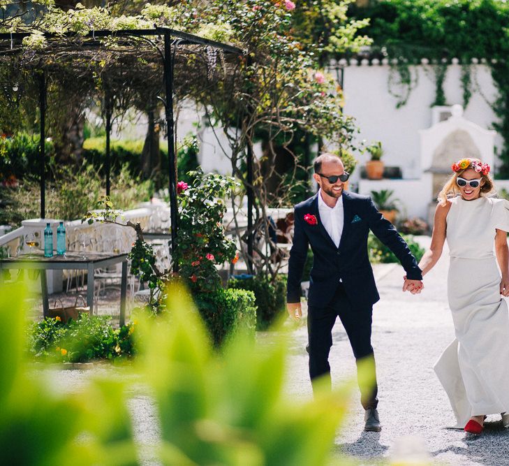 Pool Party Weekend Long Wedding In Spain With Bride In Flower Crown // Images By Travers And Brown // Exclusive Use Venue La Palacete de Cazulas in Andalusia