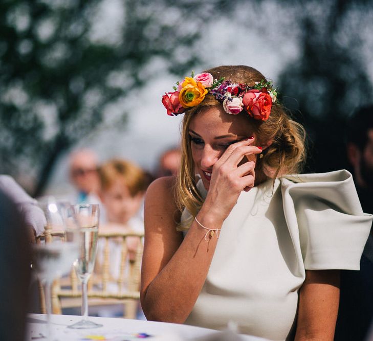 Pool Party Weekend Long Wedding In Spain With Bride In Flower Crown // Images By Travers And Brown // Exclusive Use Venue La Palacete de Cazulas in Andalusia