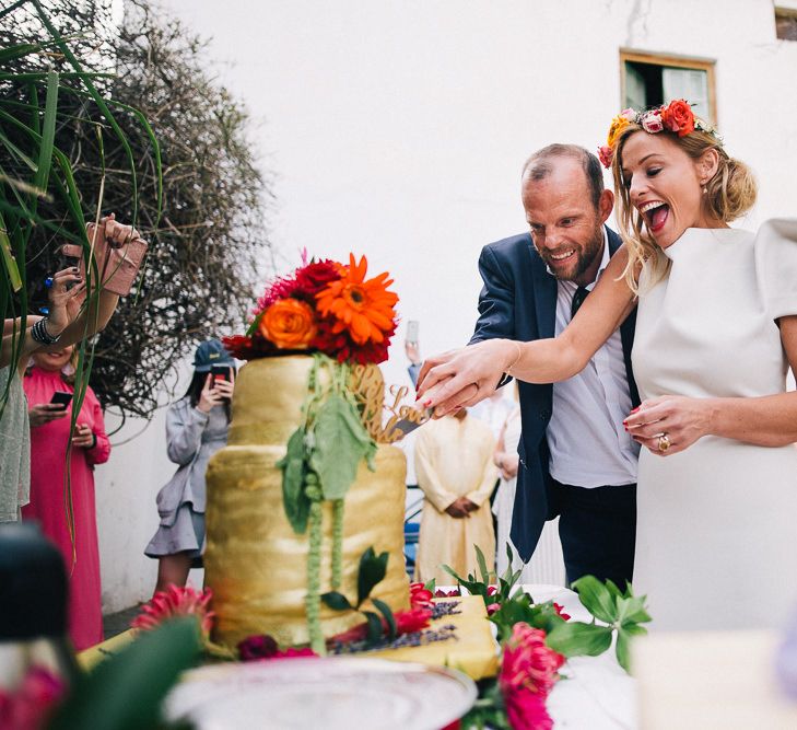 Pool Party Weekend Long Wedding In Spain With Bride In Flower Crown // Images By Travers And Brown // Exclusive Use Venue La Palacete de Cazulas in Andalusia