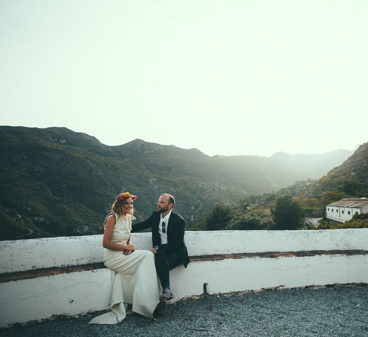 Pool Party Weekend Long Wedding In Spain With Bride In Flower Crown // Images By Travers And Brown // Exclusive Use Venue La Palacete de Cazulas in Andalusia