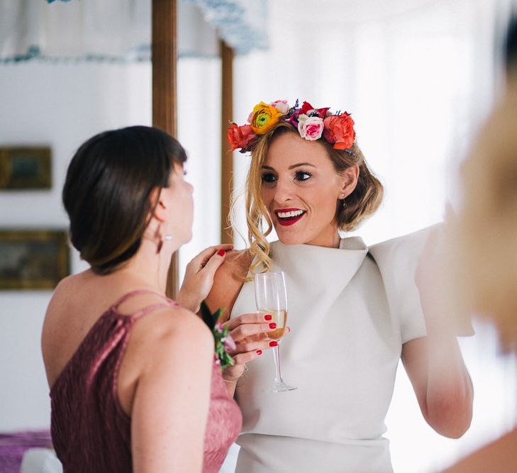 Pool Party Weekend Long Wedding In Spain With Bride In Flower Crown // Images By Travers And Brown // Exclusive Use Venue La Palacete de Cazulas in Andalusia