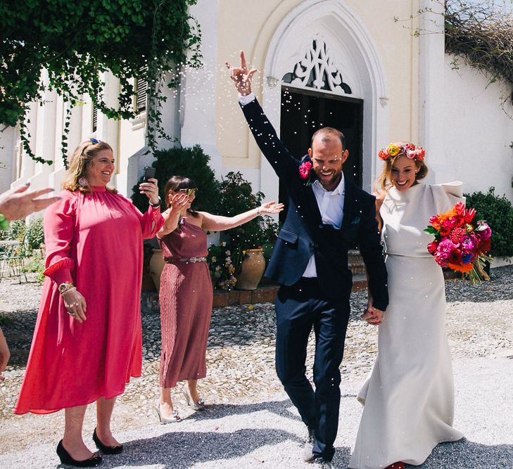 Pool Party Weekend Long Wedding In Spain With Bride In Flower Crown // Images By Travers And Brown // Exclusive Use Venue La Palacete de Cazulas in Andalusia