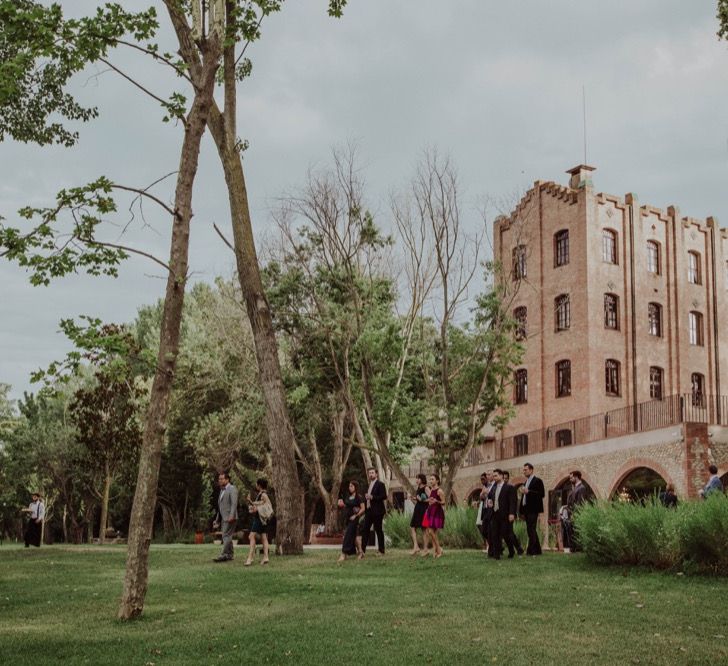 Wedding Guests | Outdoor Woodland Wedding at Sa Farinera de Sant LLuis Wedding Venue, Catalan Empordà, Spain | Planned &amp; Styled by Mille Papillons | HUMà06 Photography | HUMà06 Photography