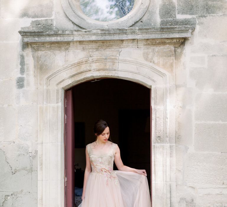 Joanne Flemming Wedding Dress // Chateau De Roussan St Remy Provence Wedding Venue With Joanne Flemming Dresses Fine Art Images From Jo Bradbury Photography