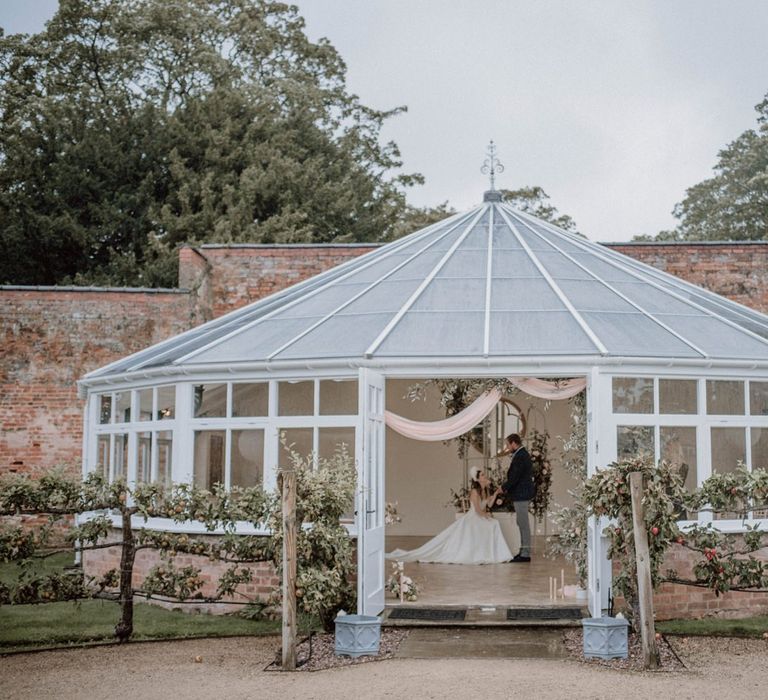 Combermere Abbey Glasshouse Ceremony Room