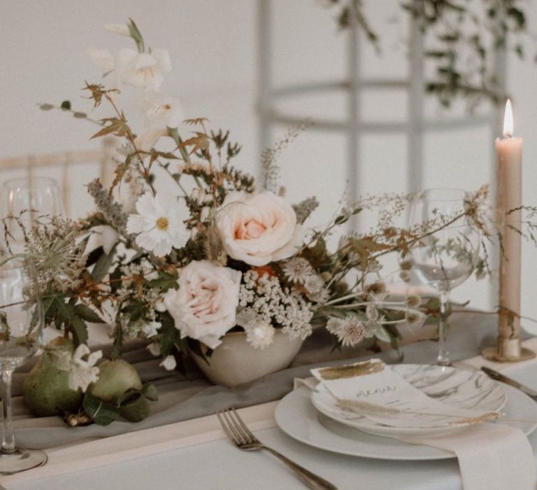 Elegant  Floral Arrangement Table Centepiece