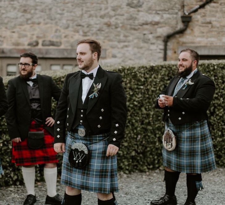 Groom and Groomsmen in Kilts