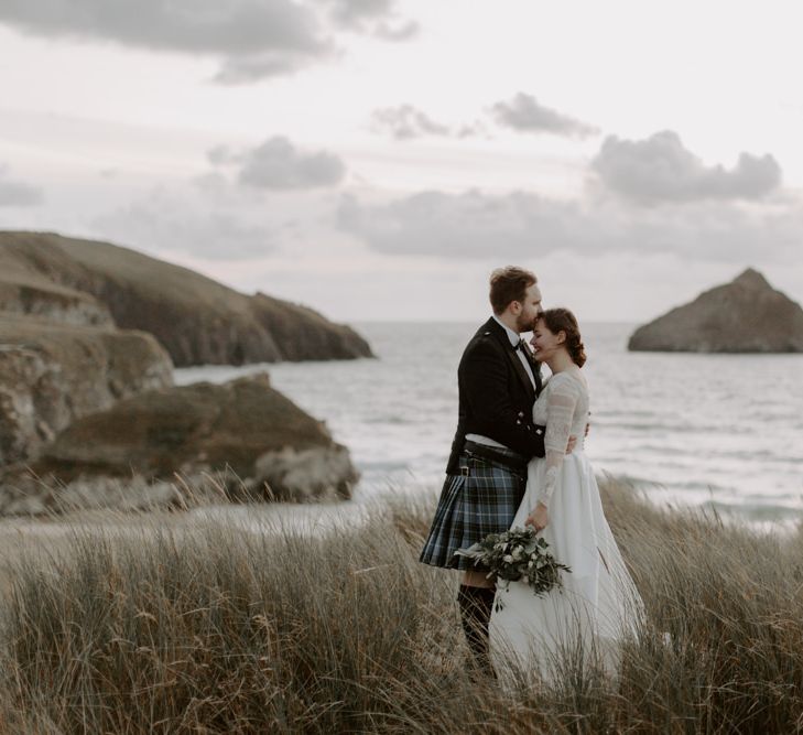 Holywell Bay Portrait With Sea View