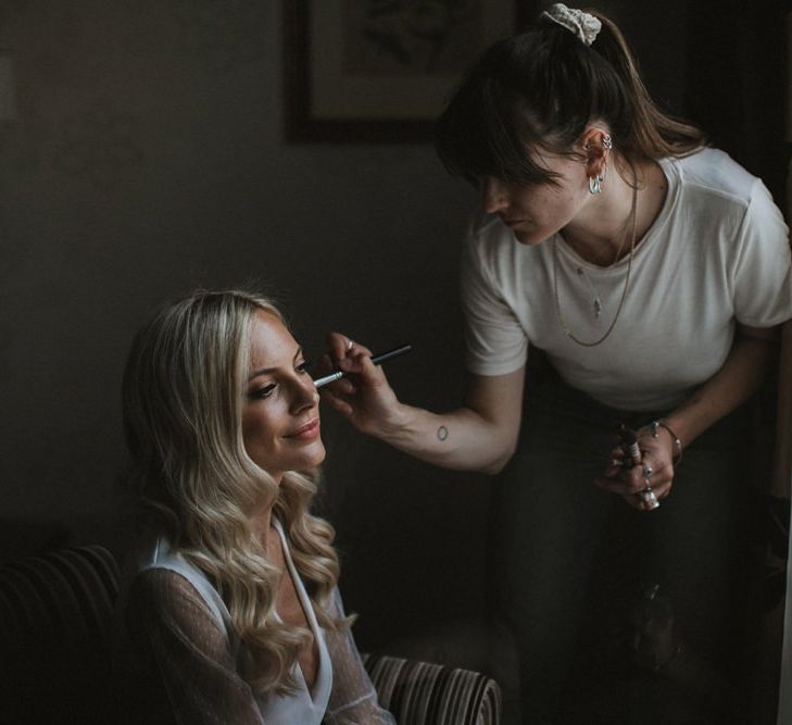 Bridal Beauty Bride Having Make Up Done