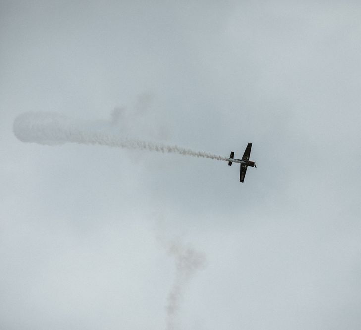 Plane Display For Welsh Wedding