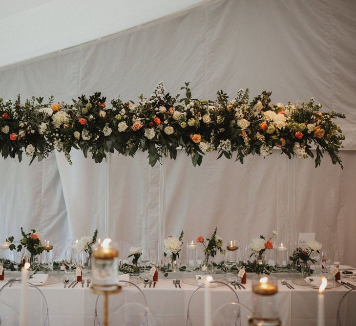 Wedding Flowers Installation for Reception