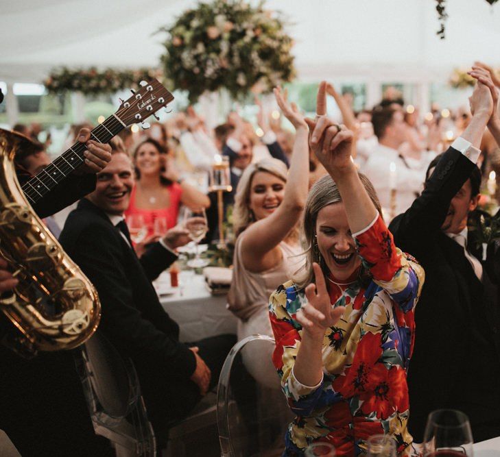 Guests Dance To Mariachi Band