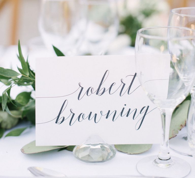 Calligraphy Table Name Cards