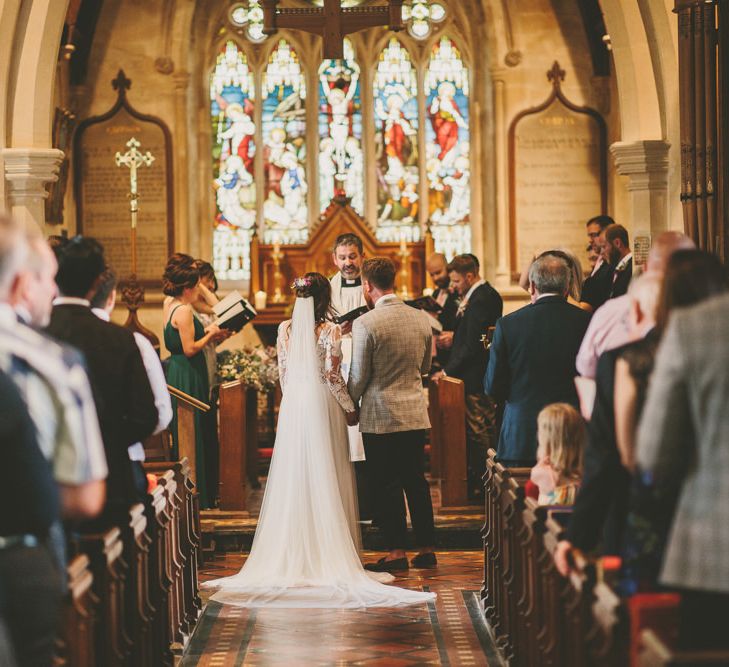 Church wedding ceremony in Devon