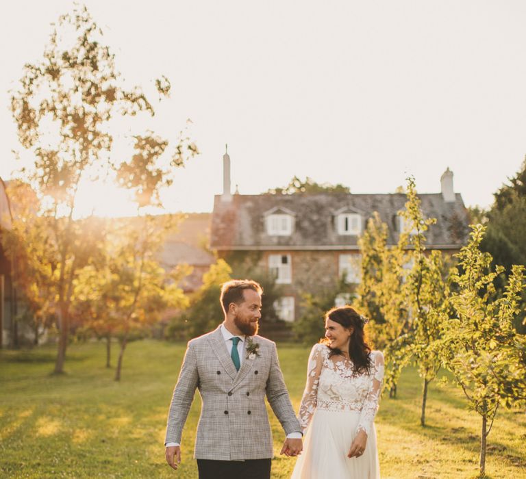 Bride and groom at Anran wedding venue