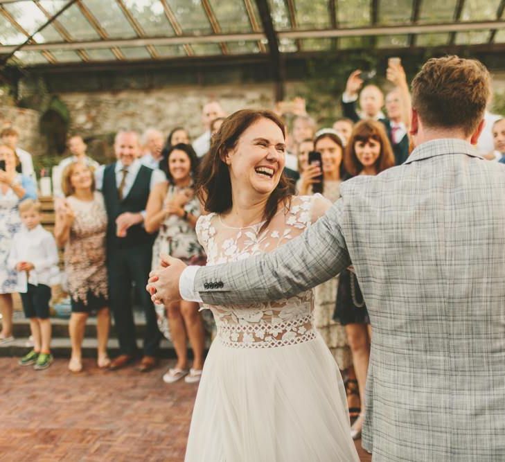 Bride and groom first dance