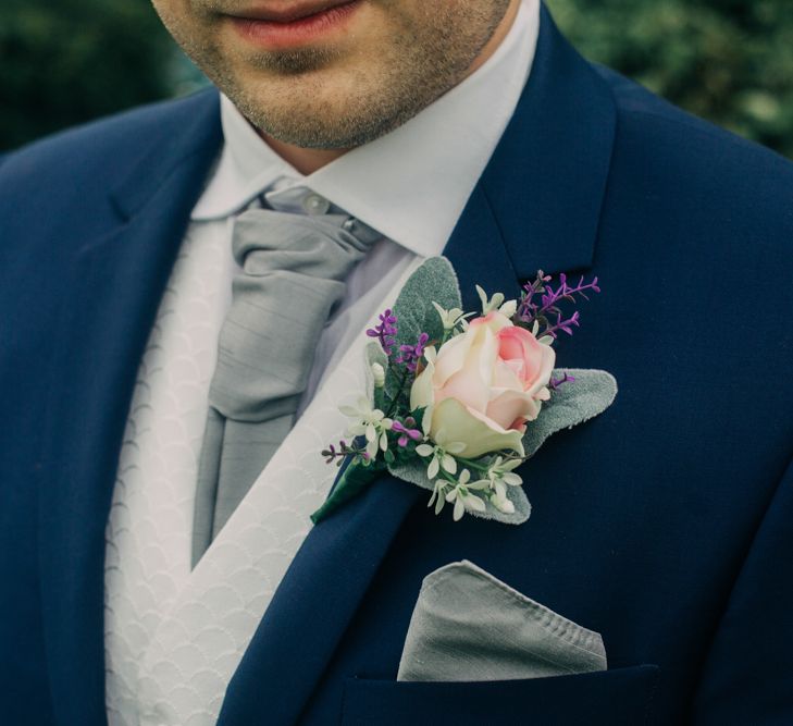 Pink Rose Buttonhole