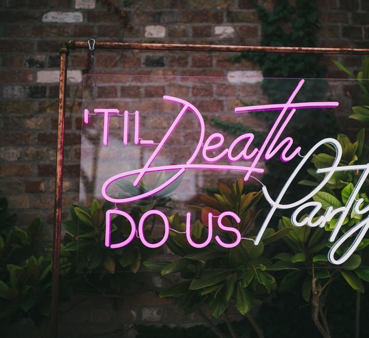 Neon sign for wedding