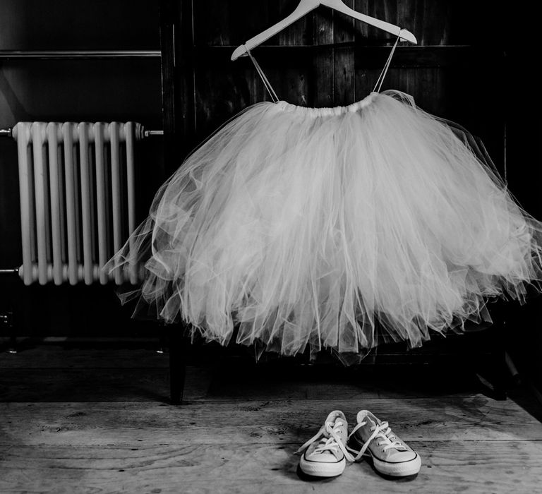 Tulle Skirt and Trainers for Flower Girl