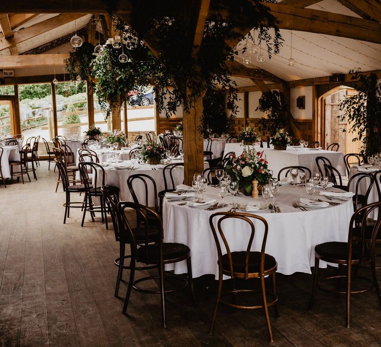 Rustic Cripps Barn Wedding Reception Decor