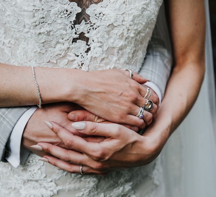 Lace Wedding Dress with Jewellery