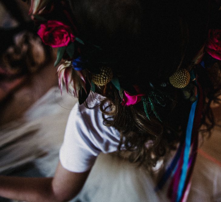 Flower Crown For Flower Girl // Image By Carla Blain Photography