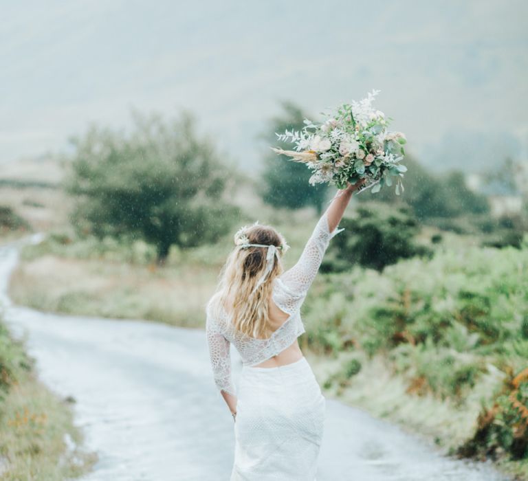 Bride in Lace Two-Piece