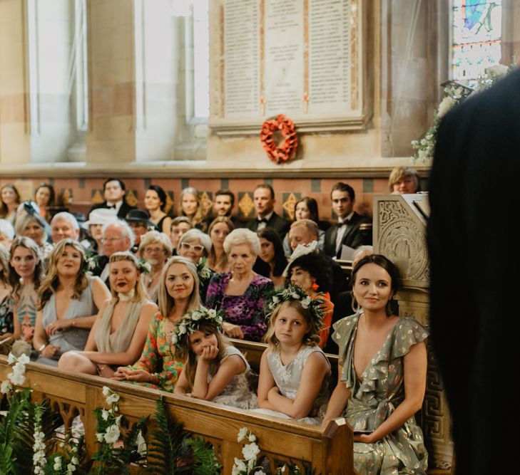 Guests Watch On During Church Ceremony In Ireland