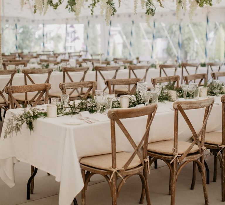 Beautiful Flower Installation In marquee