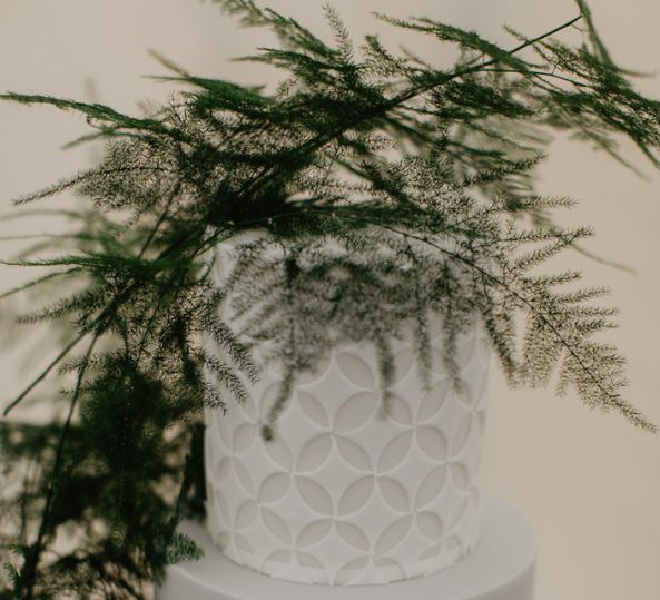 Close Up Of Wedding Cake Detail