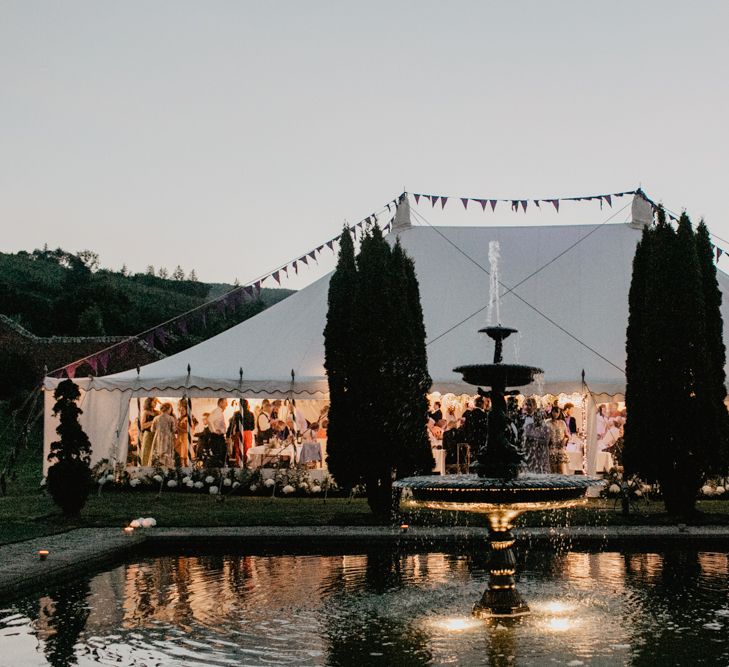 Marquee Wedding Reception with Open Side