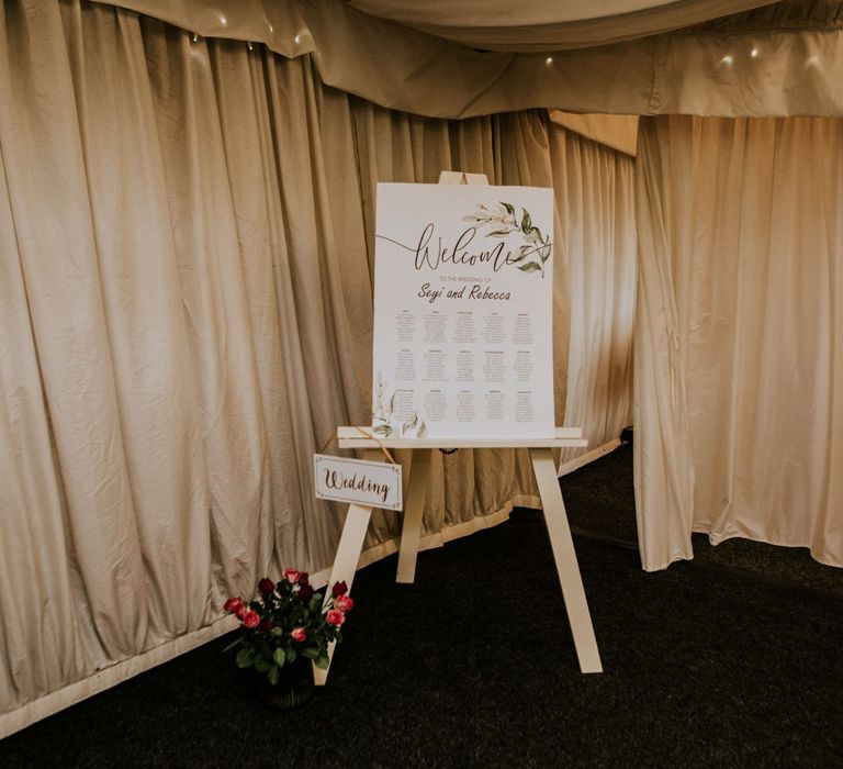 Wedding stationery and wooden wedding signs