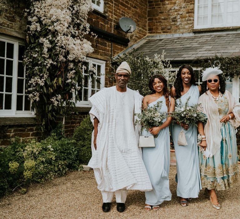 Blue bridesmaid dresses from Phase Eight