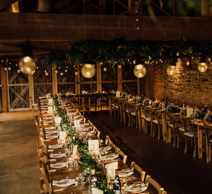 Wainhouse Barn At Dewsall Court // Autumnal Wedding At Dewsall Court With Elephant Motif On Stationery And Bride In Tiara With Images From Red On Blonde Photography And Film From Mrs Mashup