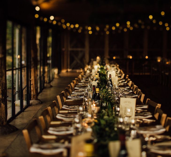 Wainhouse Barn At Dewsall Court // Autumnal Wedding At Dewsall Court With Elephant Motif On Stationery And Bride In Tiara With Images From Red On Blonde Photography And Film From Mrs Mashup