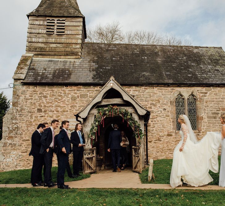 Autumnal Wedding At Dewsall Court With Elephant Motif On Stationery And Bride In Tiara With Images From Red On Blonde Photography And Film From Mrs Mashup