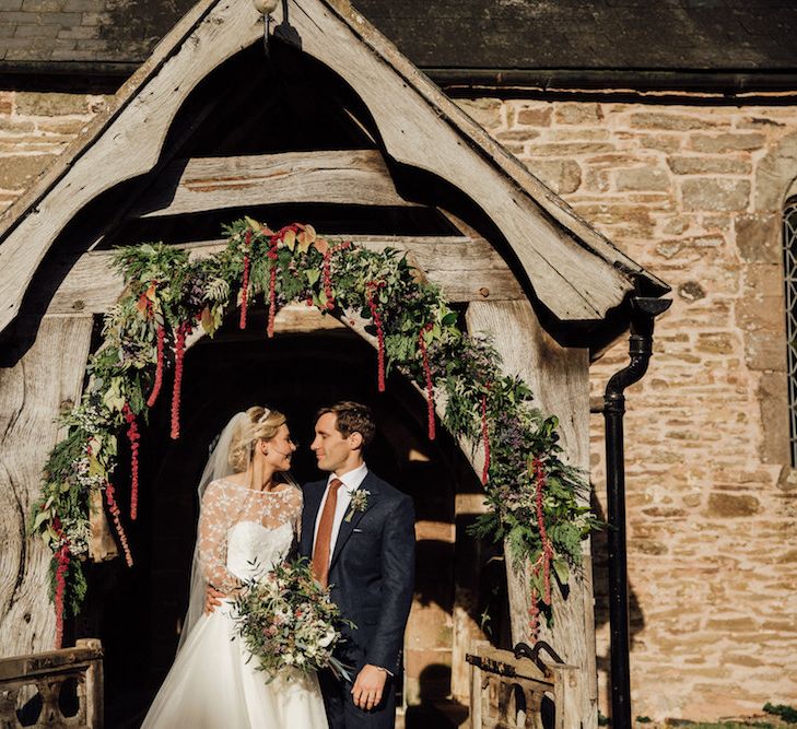 Autumnal Wedding At Dewsall Court With Elephant Motif On Stationery And Bride In Tiara With Images From Red On Blonde Photography And Film From Mrs Mashup